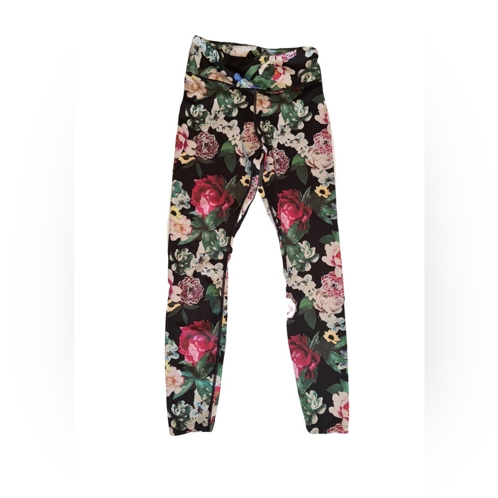 Nike Floral 7/8 High Rise Tights Size Small Like New Excellent Condition - Picture 4 of 8